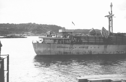 SS Queens Park at Balboa - Stern View